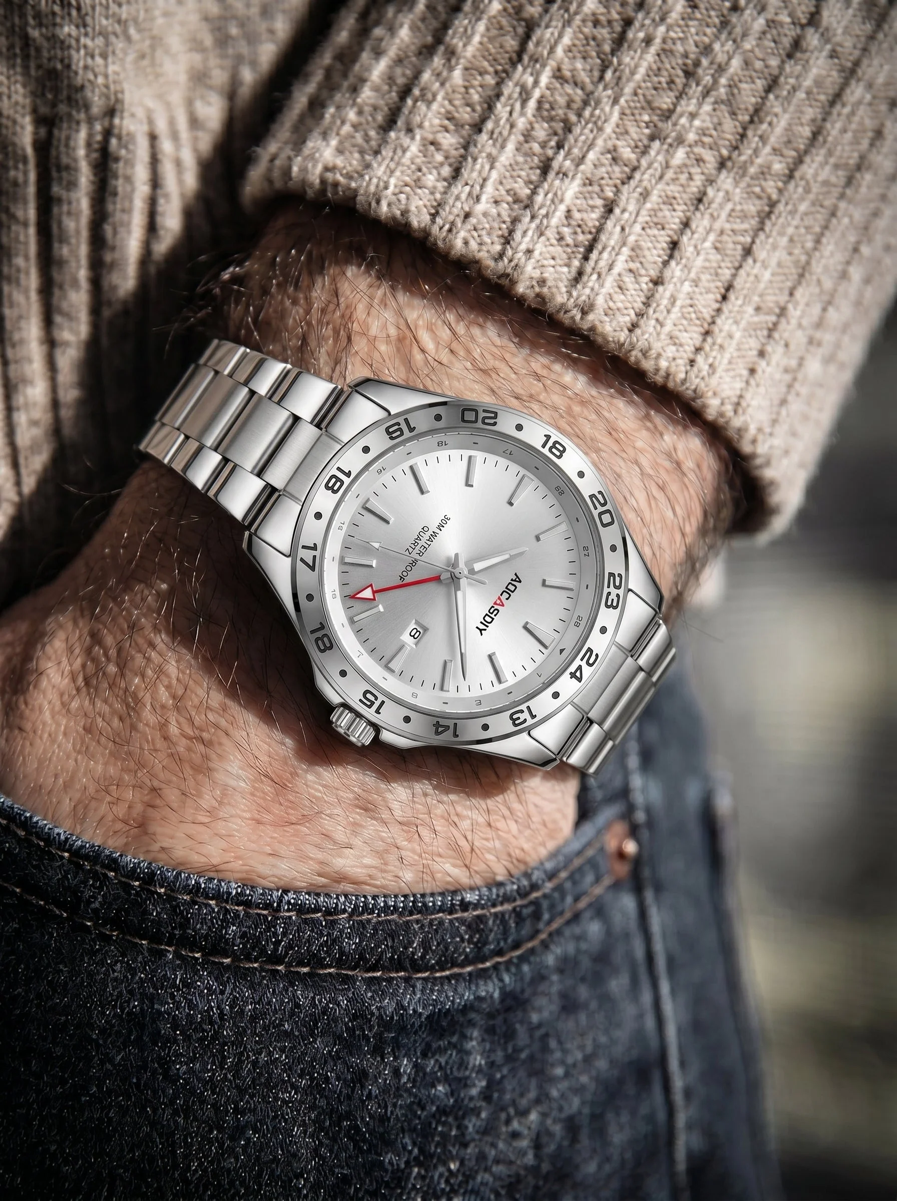 Astrion Silver – Water Resistant Quartz Watch - Image 3