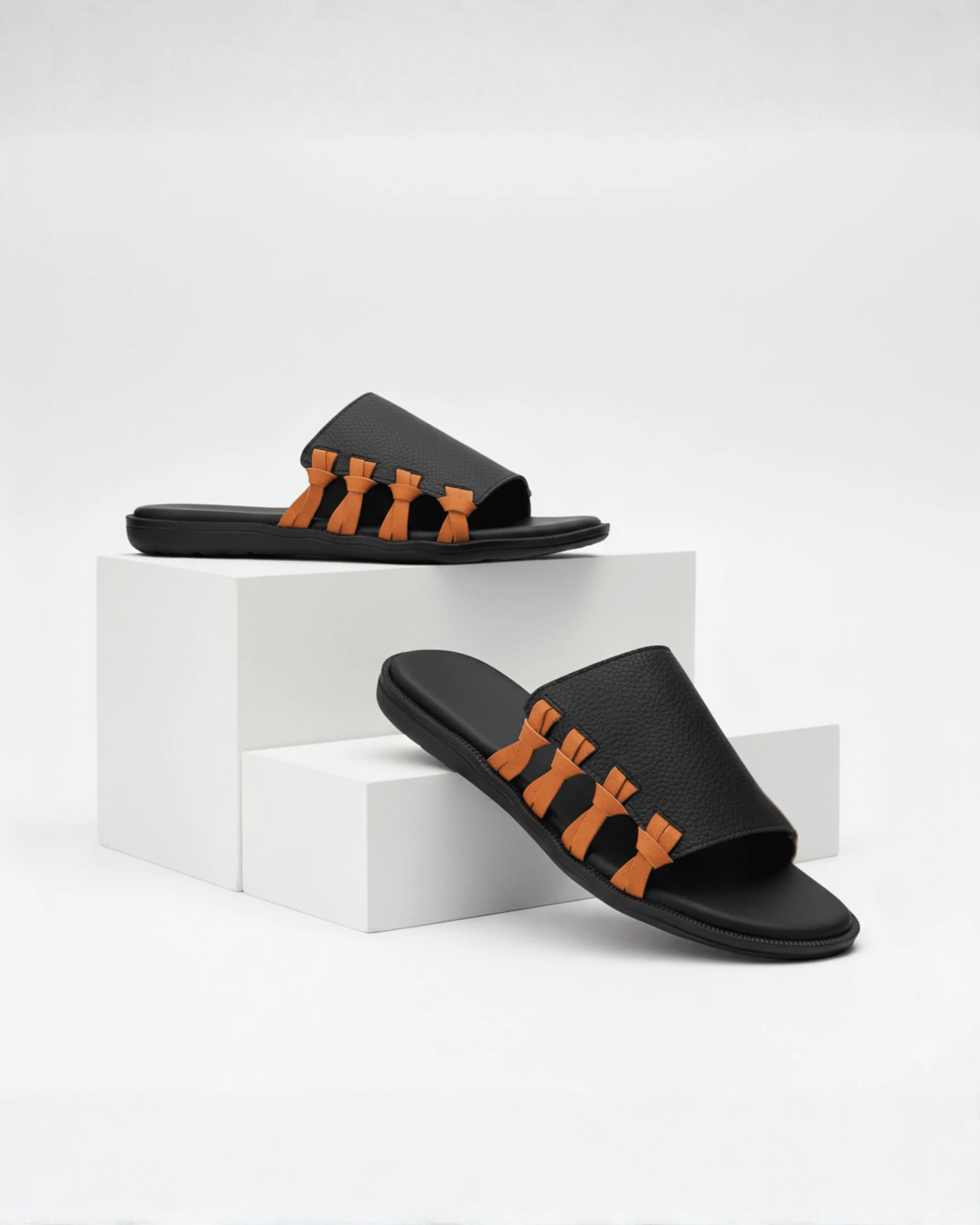 Hand-Made Vinda Pakistani Style Chappal - BlackBole Edition - Image 4
