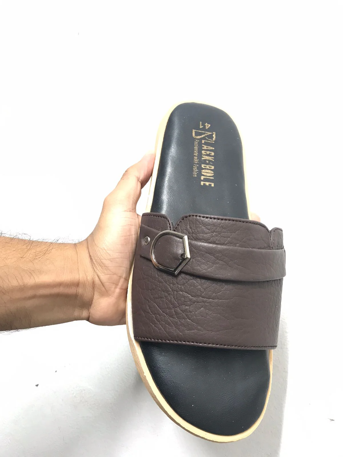 Men's Leather Sandal - BlackBole Edition 1015 - Image 4