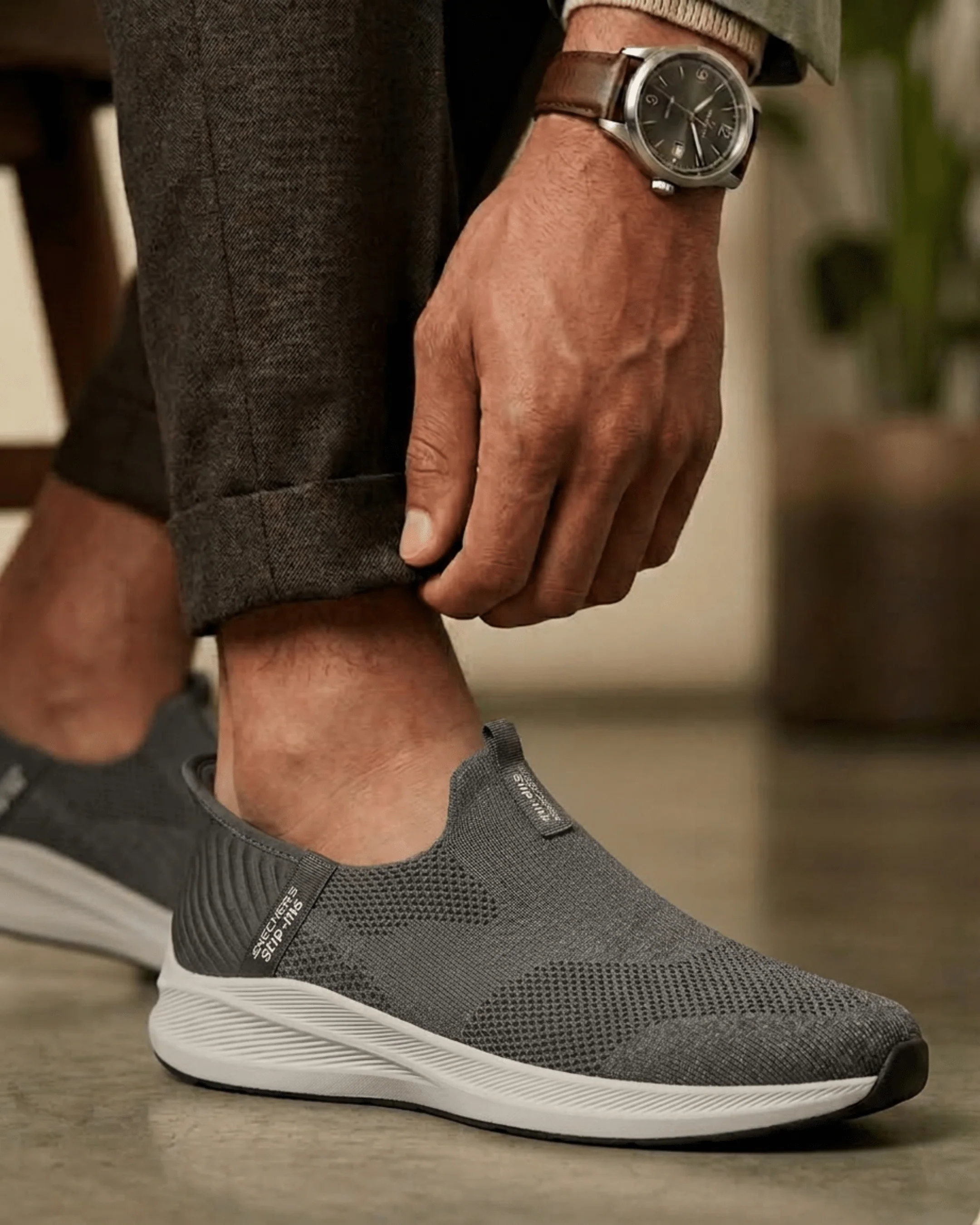 Men's Skechers Performance Sneakers - D.Gray - Image 4