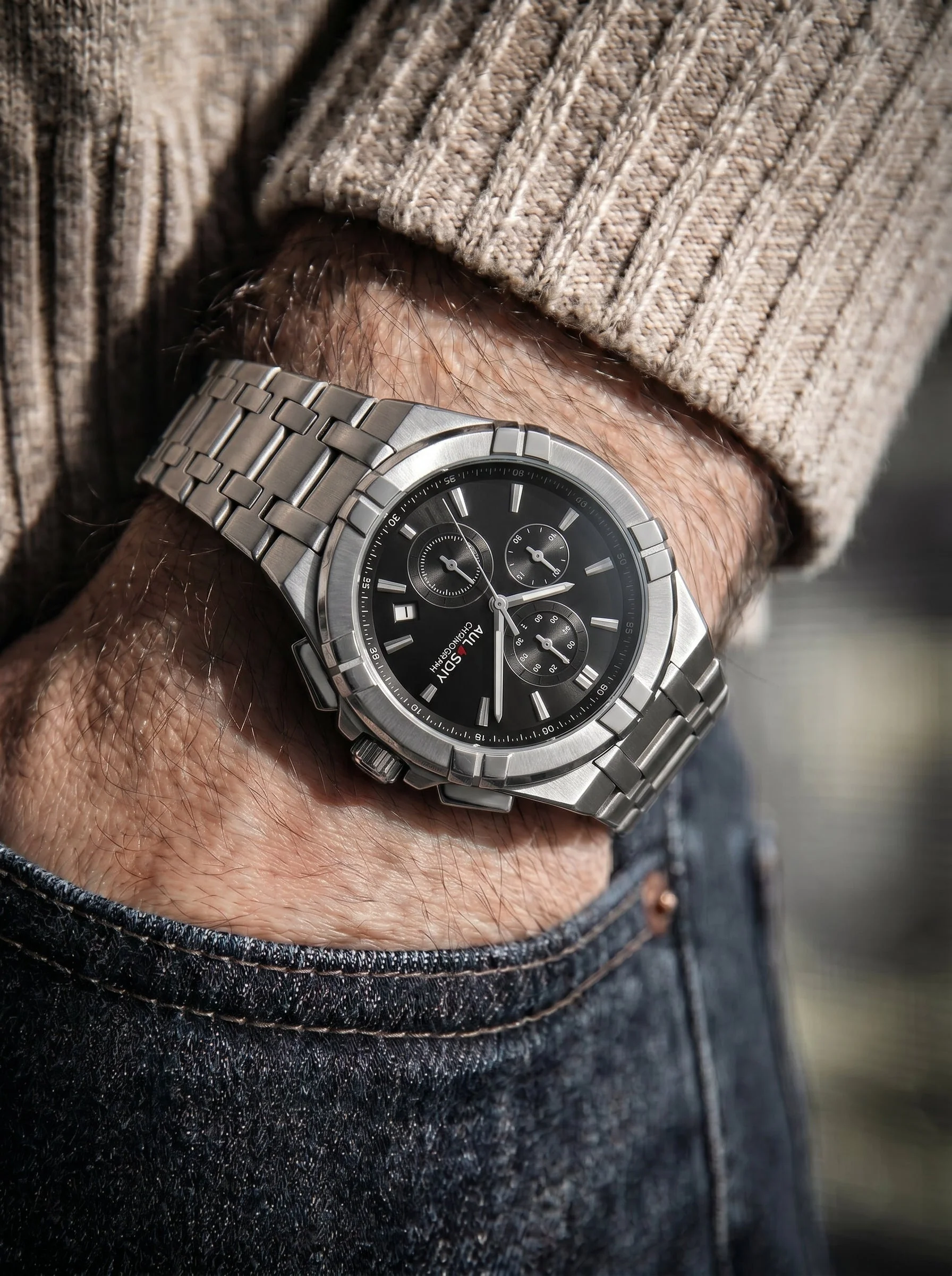 Noctrax Steel - Chronograph Business Watch - Image 3