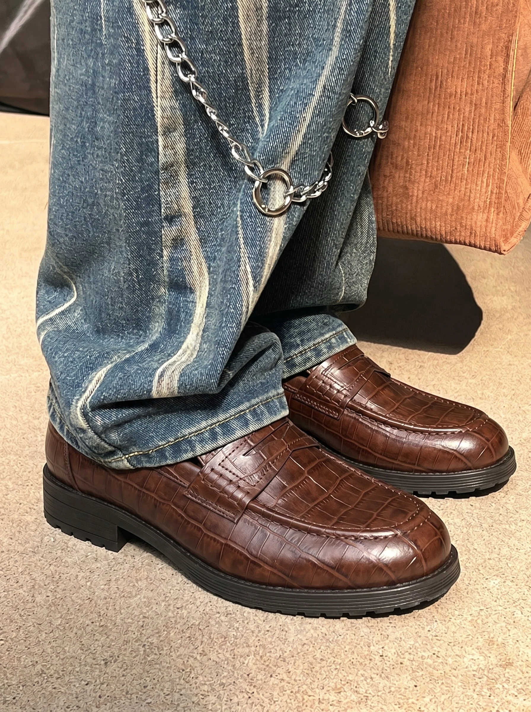 Penny Chunky Loafer – Crocodile Pattern Edition - Image 5