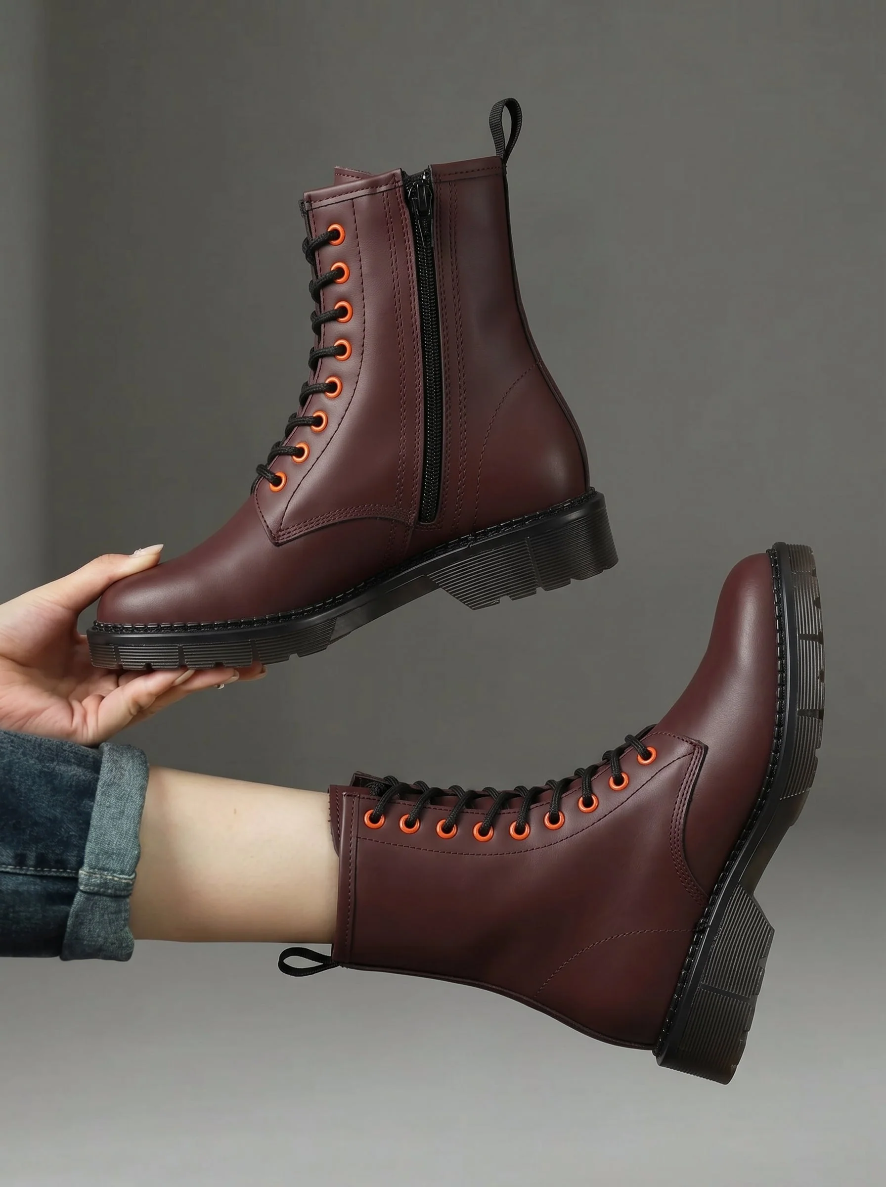 Genuine Leather High Ankle Boot For Women - Image 3