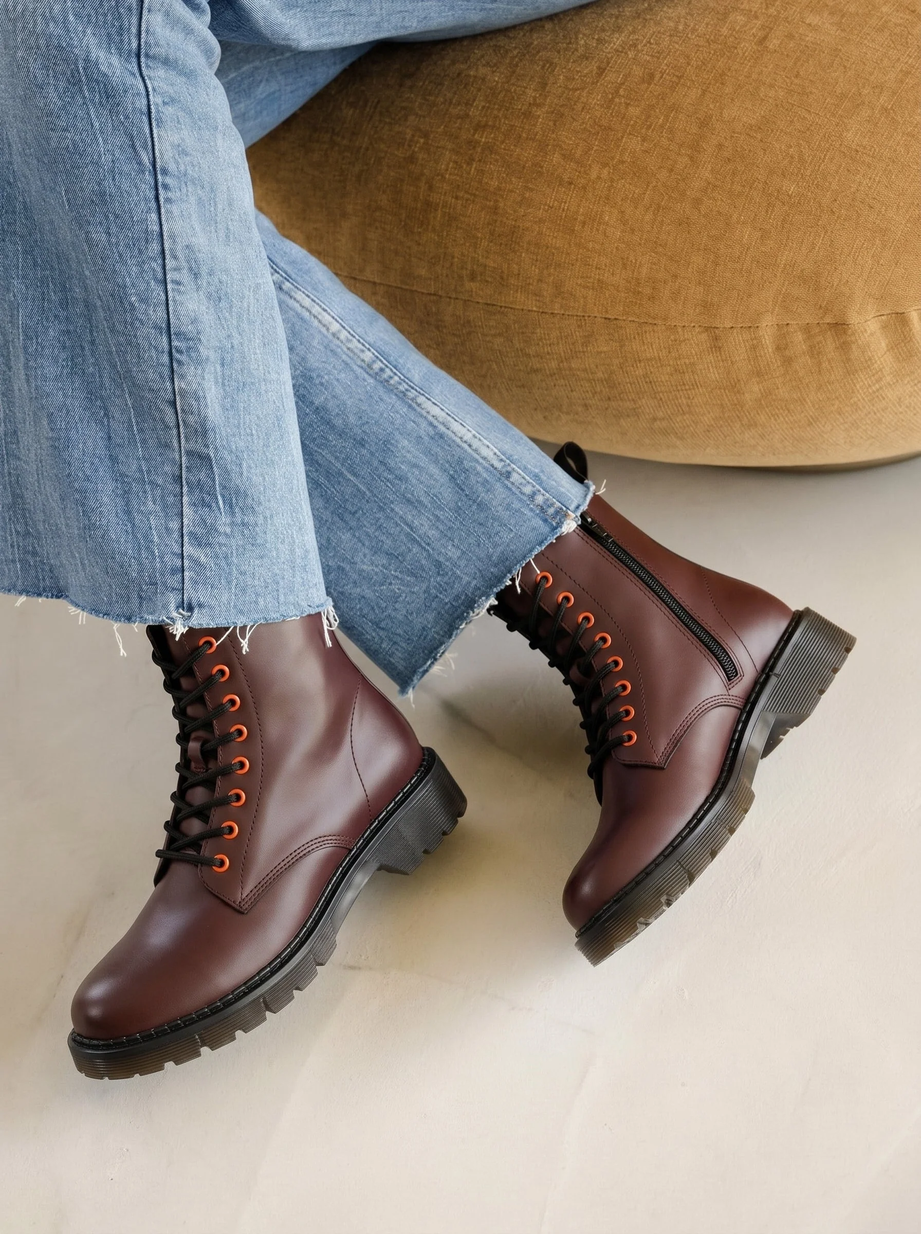 Genuine Leather High Ankle Boot For Women - Image 5
