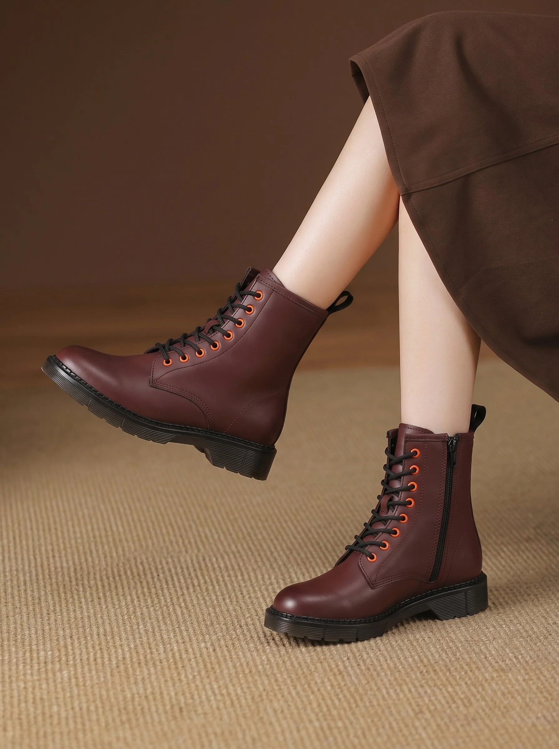 Genuine Leather High Ankle Boot For Women - Image 6