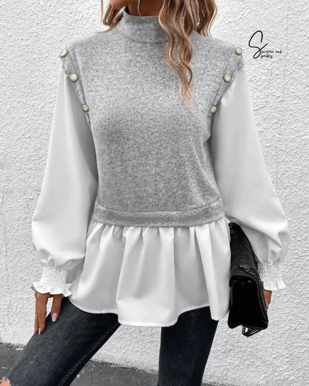 SHEIN Ruffle hem top - Image 3