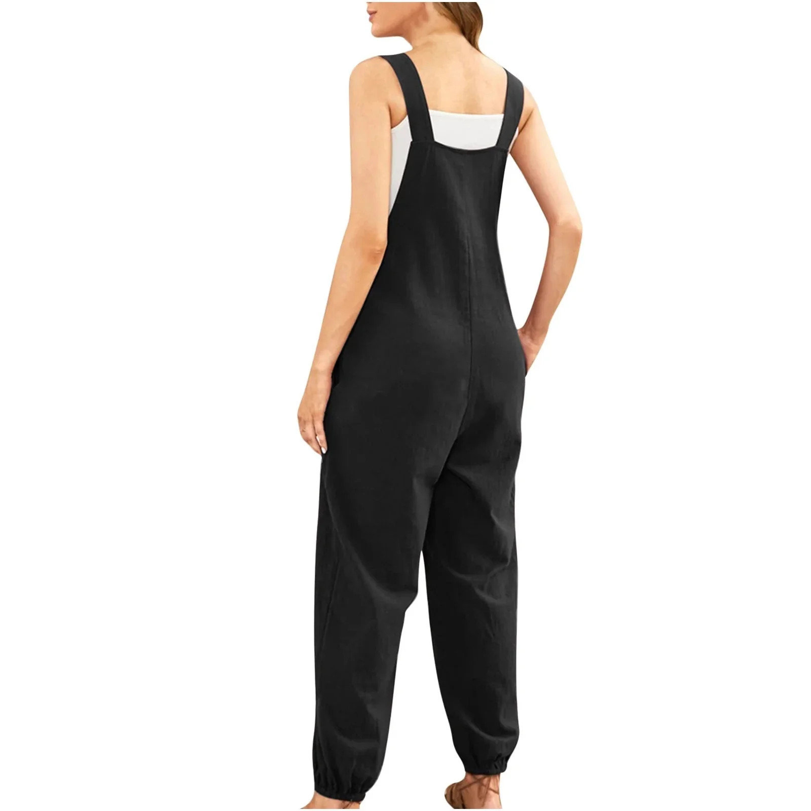 Signature Black Maternity Jumpsuit - Image 2